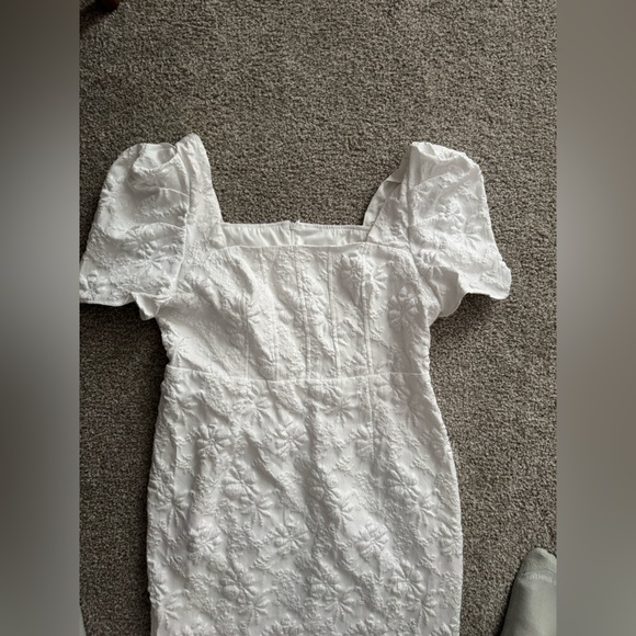 Shein Curve + Plus Women's White Dress Size: 1XL - Picture 3 of 4